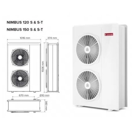 Ariston Nimbus Plus 120S T NET šilumos siurblys oras-vanduo 13,87kW 1 Ariston Nimbus Plus 120S T NET šilumos siurblys oras-vanduo 13,87kW 1