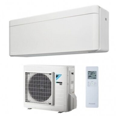 DAIKIN FTXTA30CW / RXTA30C 3.7/4.7 kW STYLISH NORDIC sieninis šilumos siurblys oras - oras DAIKIN FTXTA30CW / RXTA30C 3.7/4.7 kW STYLISH NORDIC sieninis šilumos siurblys oras - oras