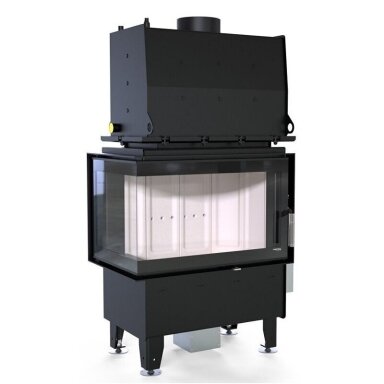 Defro Riva ME Short kampinė židinio kapsulė su šilumokaičiu, 19kW