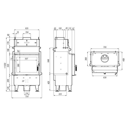 Defro Navi SM židinio kapsulė su šilumokaičiu, 14kW 1 Defro Navi SM židinio kapsulė su šilumokaičiu, 14kW 1