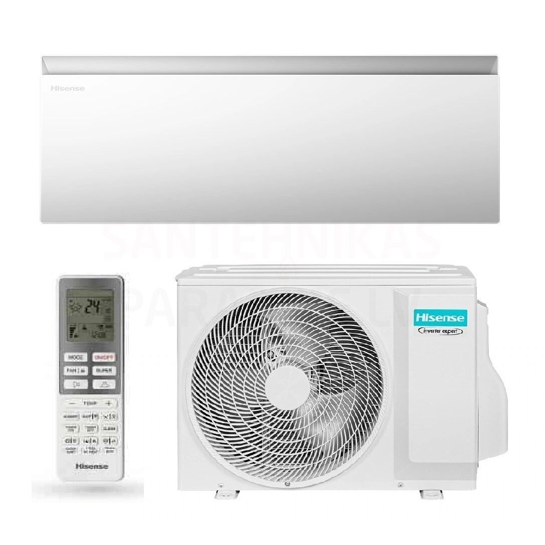 Hisense Air Master QK35WM0AG / AS35WM0EW šilumos siurblys oras-oras 3,6/4,0kW Hisense Air Master QK35WM0AG / AS35WM0EW šilumos siurblys oras-oras 3,6/4,0kW