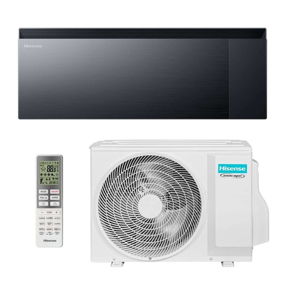 Hisense Air Master QK25WM0BG / AS25WM0EW šilumos siurblys oras-oras 2,6/3,2kW