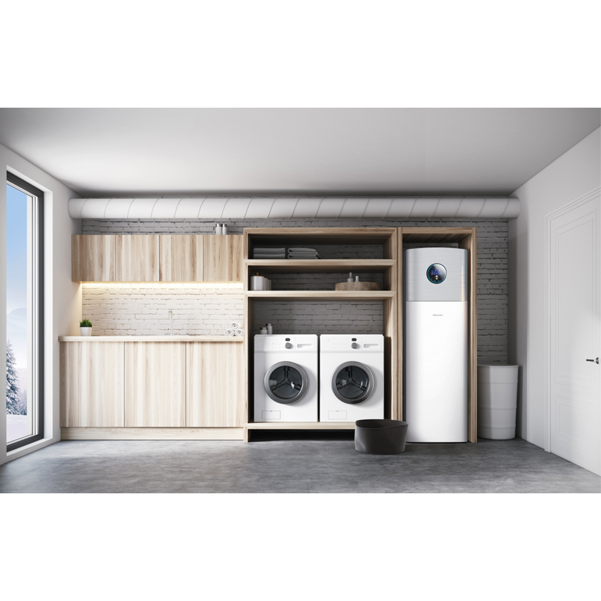 Hisense Integra šilumos siurblys oras/vanduo 6,0/5,0kW 1 Hisense Integra šilumos siurblys oras/vanduo 6,0/5,0kW 1