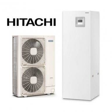 Hitachi Yutaki SCombi šilumos siurblys oras-vanduo 11kw su 220l talpa
