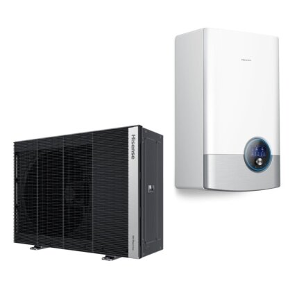 Hisense Hi-Therma II Integra Split R290 šilumos siurblys oras-vanduo 5,0kW Hisense Hi-Therma II Integra Split R290 šilumos siurblys oras-vanduo 5,0kW