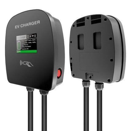 HYSUN firmos elektromobilių krovimo stotelė Wallbox 11kW su type 2 laidu, 5m ilgio, OCPP protokolu 1 HYSUN firmos elektromobilių krovimo stotelė Wallbox 11kW su type 2 laidu, 5m ilgio, OCPP protokolu 1