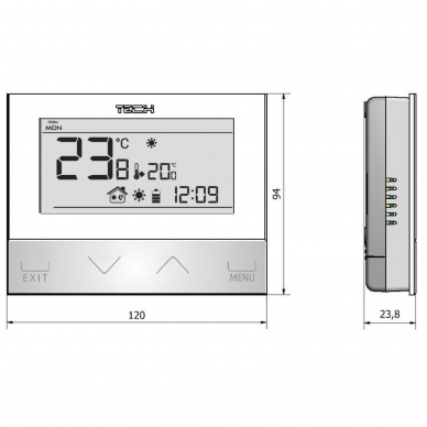 Kambario termostatas Tech 2