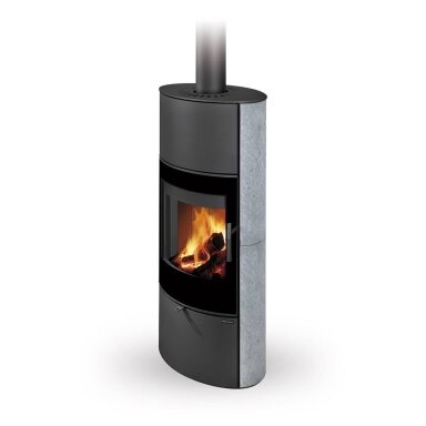 Krosnelė Romotop OVALIS G H 20, su akmens apdaila, 8,2kW