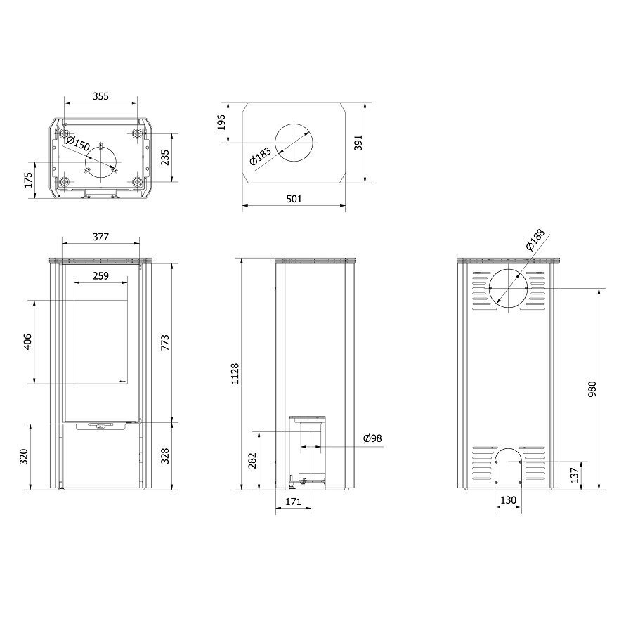 Krosnelė Kratki Enyo, 8kW 1