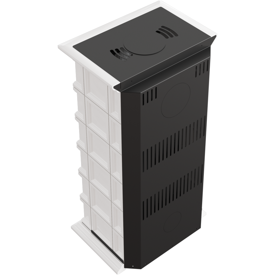 Krosnelė Kratki NADIA KAFEL, su baltos spalvos kokliais, 7kW 1 Krosnelė Kratki NADIA KAFEL, su baltos spalvos kokliais, 7kW 1