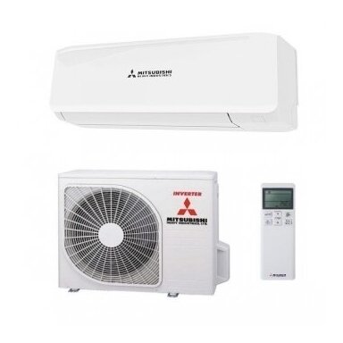 MITSUBISHI MULTI - SPLIT INVERTER lauko blokas su DIAMOND sieniniu oro kondicionieriumi 2 - iems kambariams MITSUBISHI MULTI - SPLIT INVERTER lauko blokas su DIAMOND sieniniu oro kondicionieriumi 2 - iems kambariams