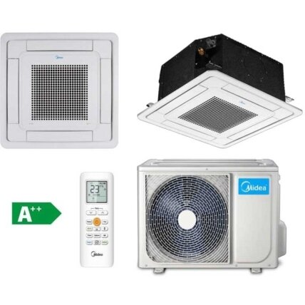 MIDEA COMPACT SPLIT MCA4U-12HRFNX + MOB230-12HFN8 kasetinis oro kondicionierius