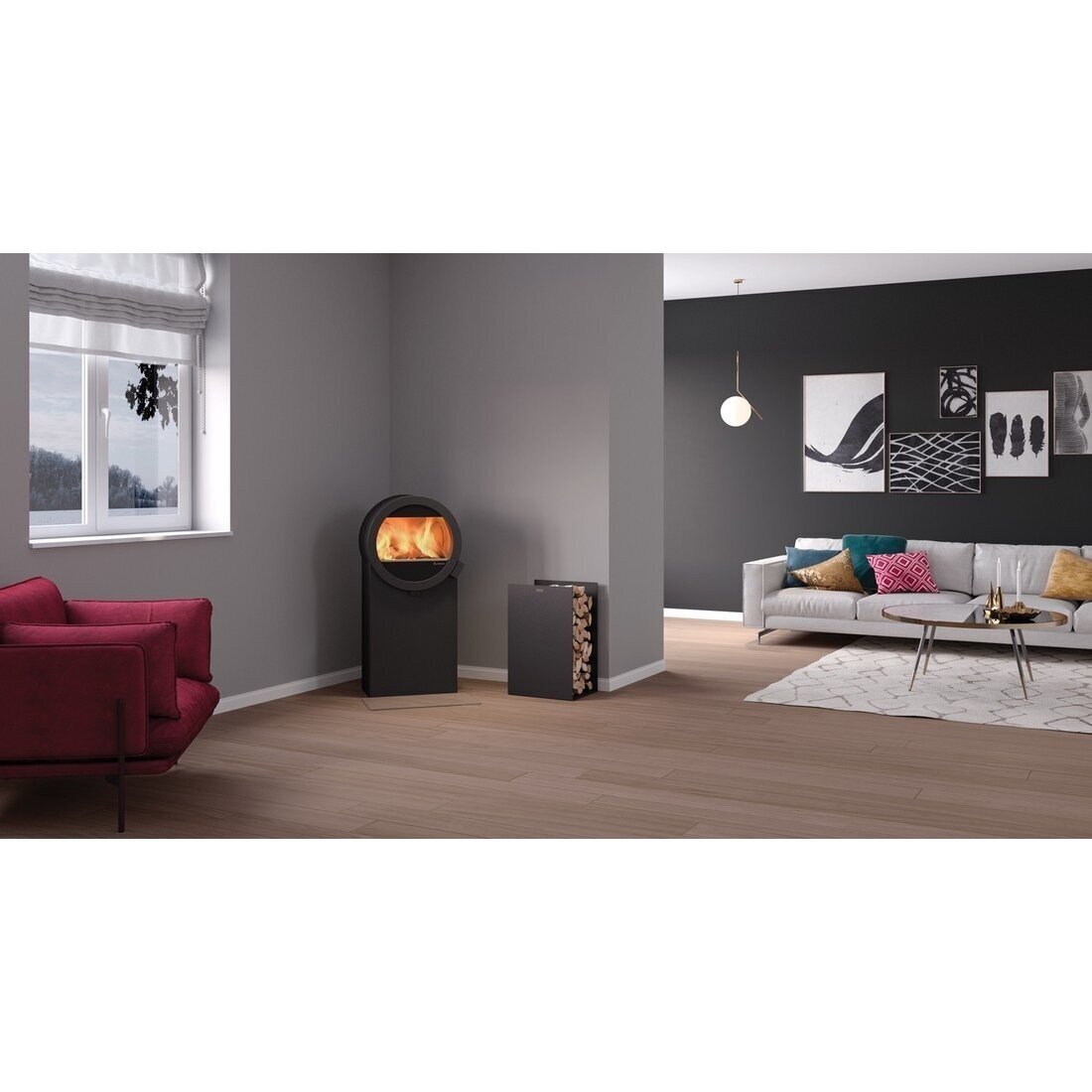 Nordpeis Me Basic plieninė krosnelė 5,8kW 3 Nordpeis Me Basic plieninė krosnelė 5,8kW 3