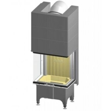 Židinio kapsulė Spartherm Arte 3RL-60h-4S su pakeliamomis durelėmis, 13kW